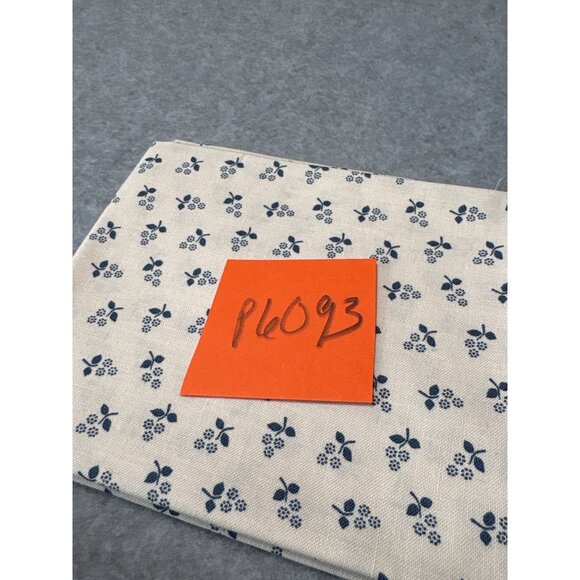 Cotton Fat Quarter 18x22 Fabric with Blue Floral Pattern - Picture 4 of 4